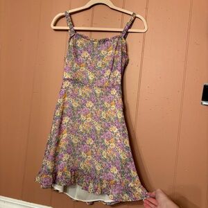 Purple floral dress